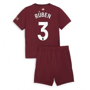 Manchester City Ruben Dias #3 Dětské Alternativní dres komplet 2024-25 Krátký Rukáv (+ trenýrky)